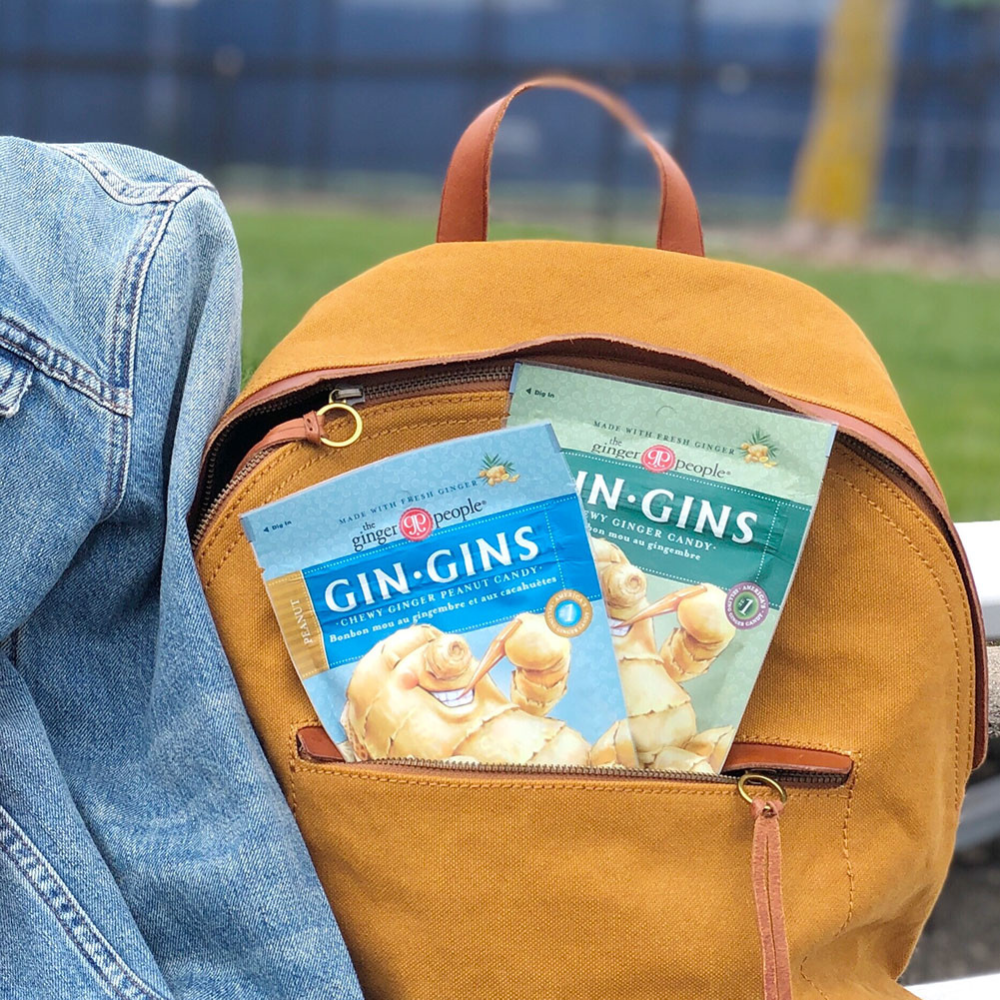 Gin Gins Ginger Chews Variety Pack of 3 Bundle - 1 of each flavor (Original, Spicy Apple, Peanut)