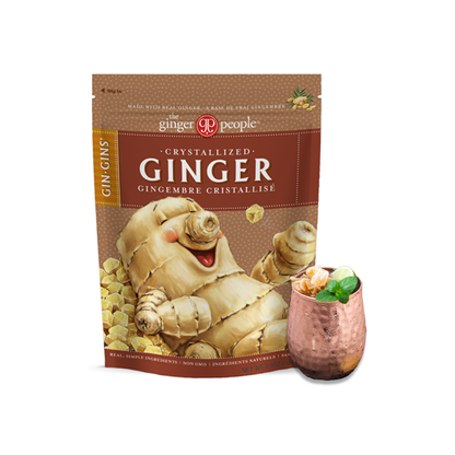 Gin Gins Ginger Chews Variety Pack of 6 Bundle - 1 of each flavor (Original, Spicy Apple, Peanut, Double Strength, Super Strength, Crystallized Ginger)